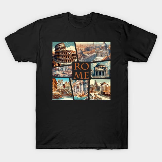 ITALIAN CITY - ROME - TRAVEL -1 T-Shirt by ArtProjectShop